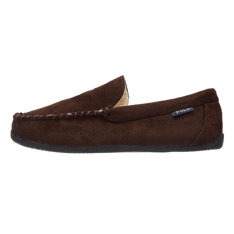 Ralph Lauren Declan Chaussons Homme Marron Foncé