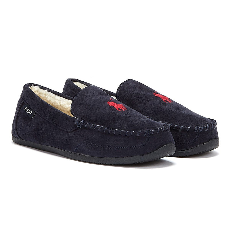 Ralph Lauren Declan Mens Navy Slippers