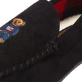 Ralph Lauren Declan Bear Mens Black Slippers