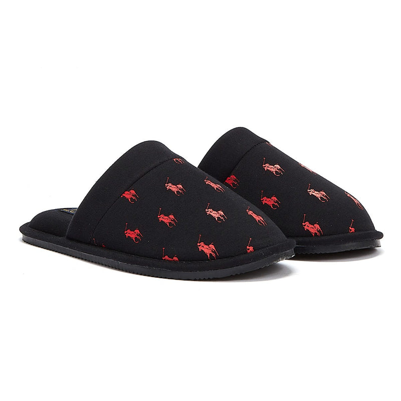 Ralph Lauren Kollin Mens Black Slippers