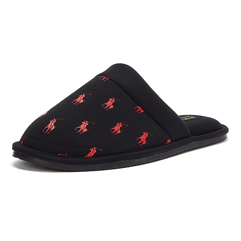 Ralph Lauren Kollin Mens Black Slippers