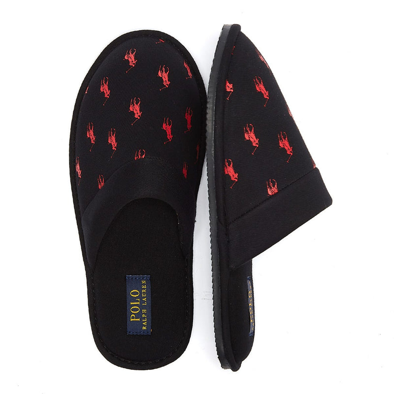 Ralph Lauren Kollin Mens Black Slippers
