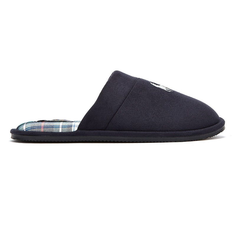 Ralph Lauren Kalrence Microsuede Mens Navy Slippers