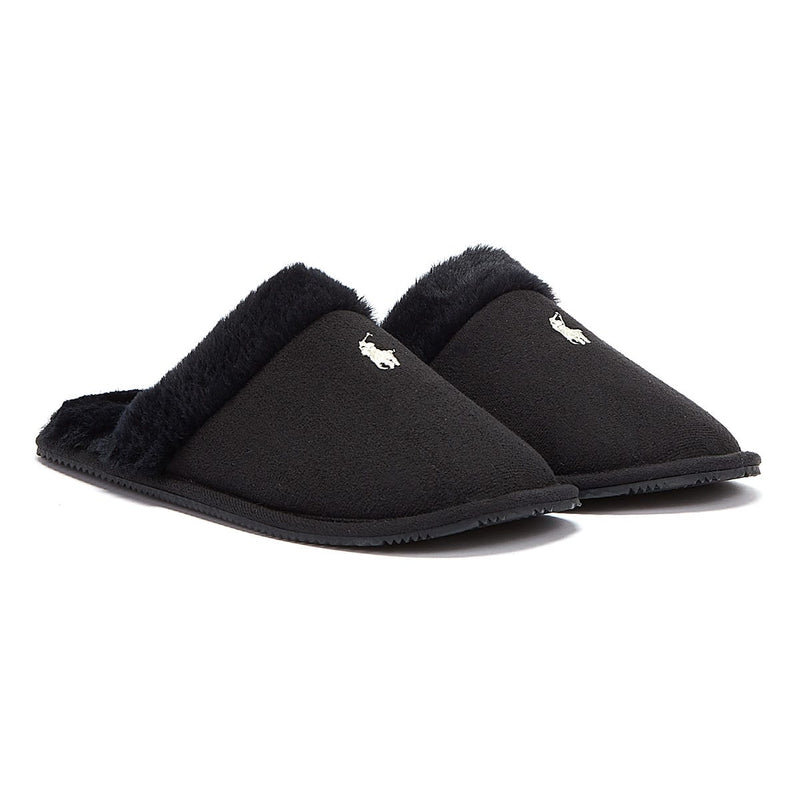 Ralph Lauren Summit Scuff II Womens Black Slippers