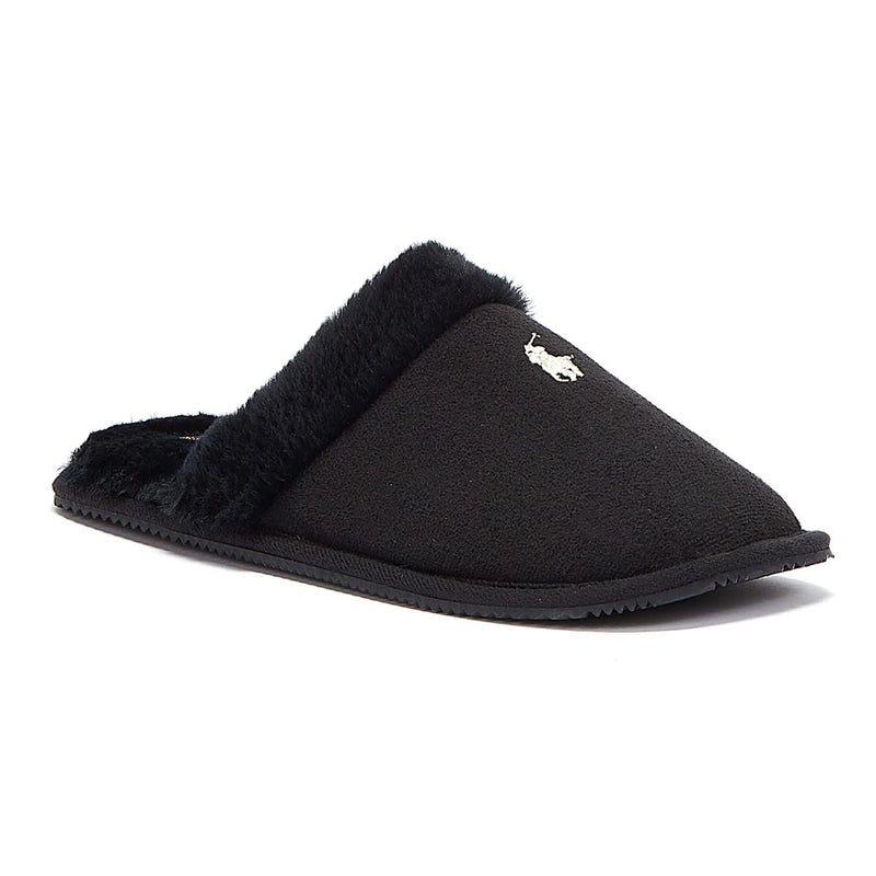 Ralph Lauren Summit Scuff II Womens Black Slippers