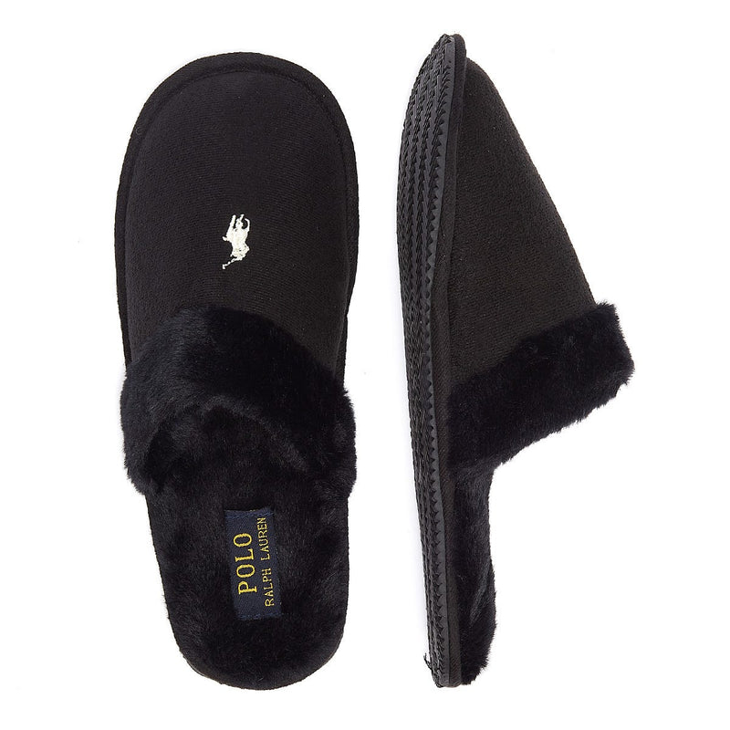 Ralph Lauren Summit Scuff II Womens Black Slippers