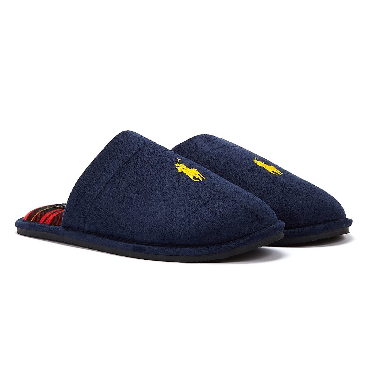 Ralph Lauren Klarence Mens Navy/Yellow Slippers