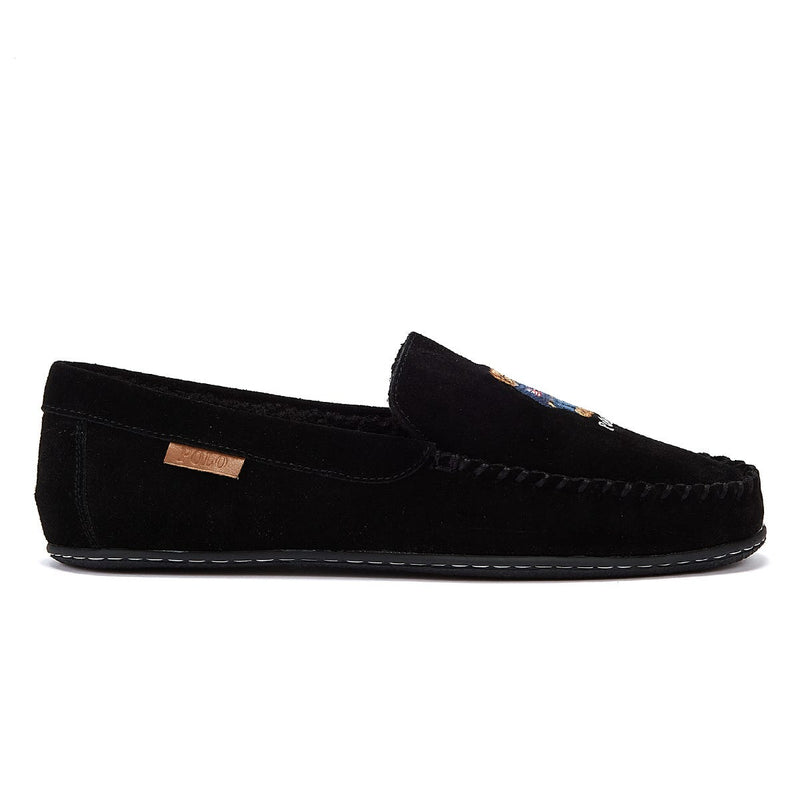 Ralph Lauren Collins Bear Mens Black slippers