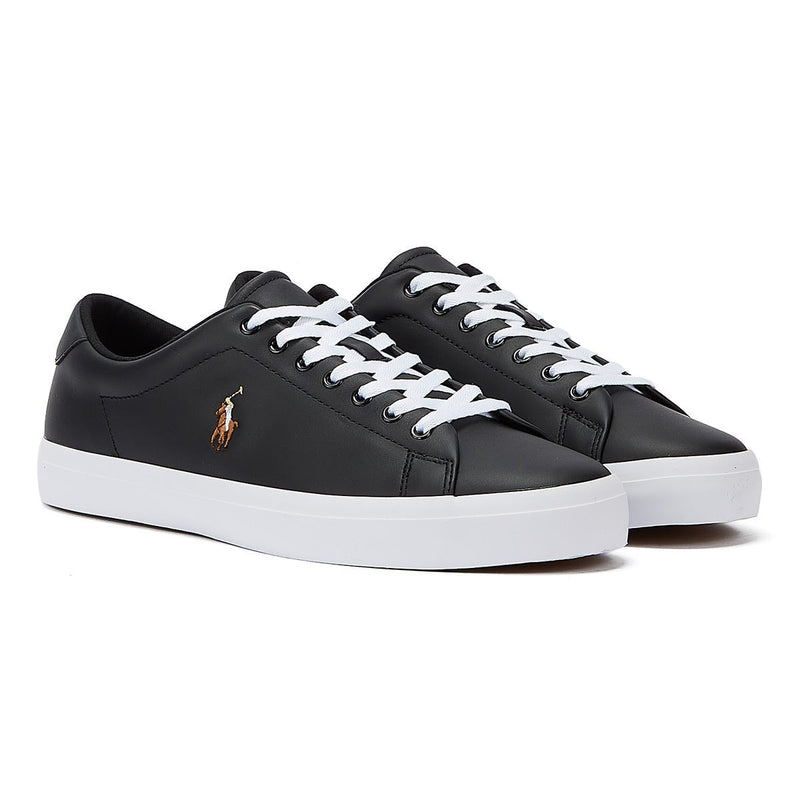 Ralph Lauren Longwood Leather Black Trainers