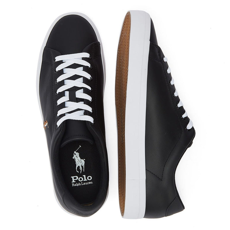 Ralph Lauren Longwood Leather Black Trainers