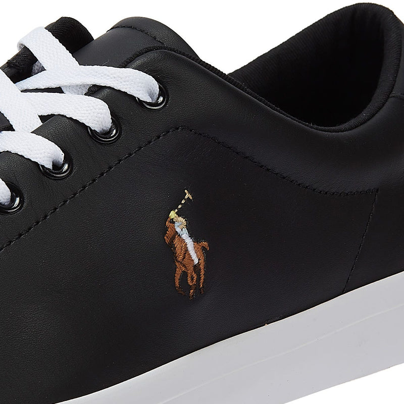 Ralph Lauren Longwood Leather Black Trainers