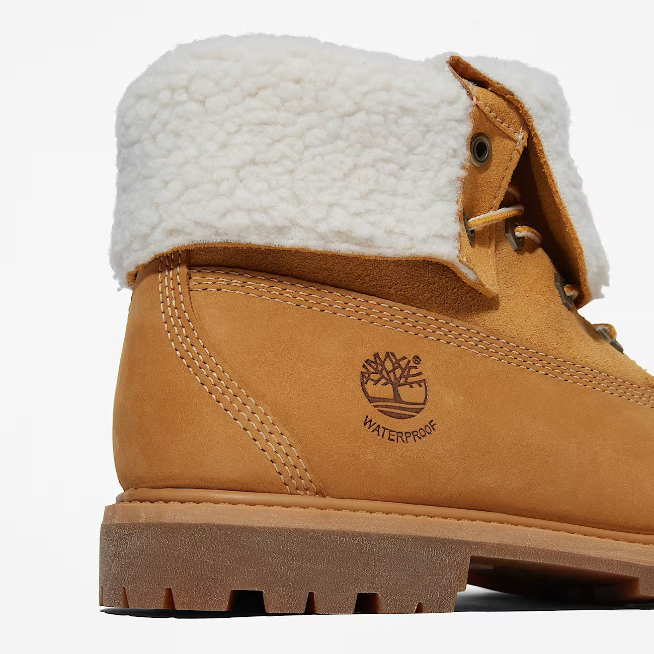 Timberland Warm Lined Waterproof Bottes Marron En Cuir Pour Femmes