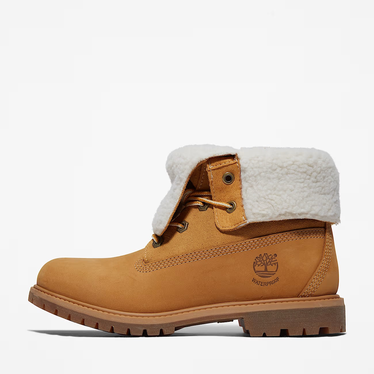 Timberland Warm Lined Waterproof Bottes Marron En Cuir Pour Femmes
