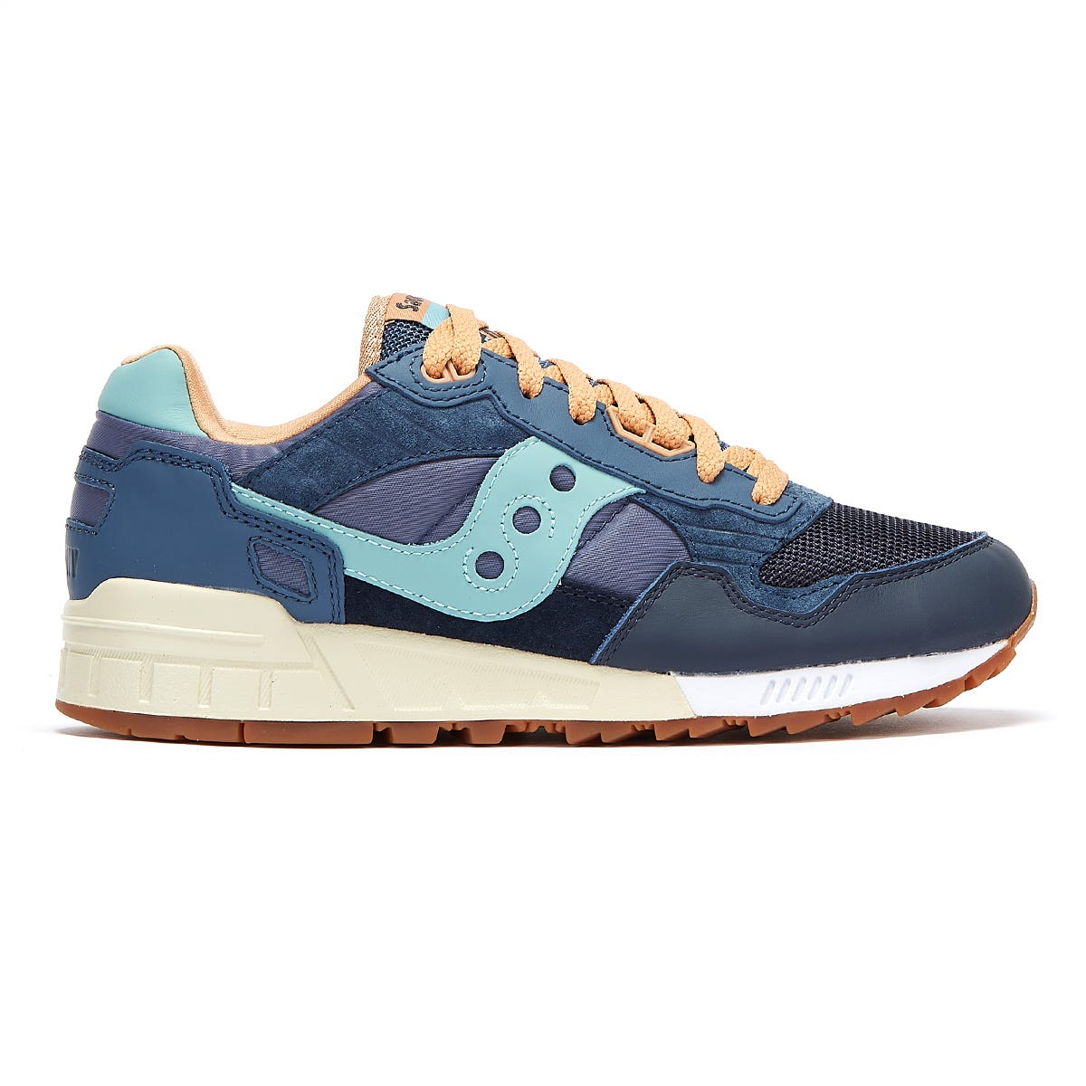 Saucony Shadow 5000 Vintage Mens Navy / Tan Trainers