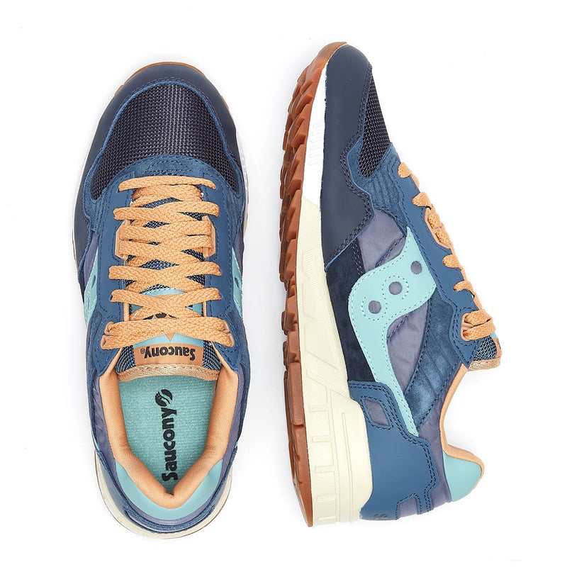 Saucony Shadow 5000 Vintage Mens Navy / Tan Trainers