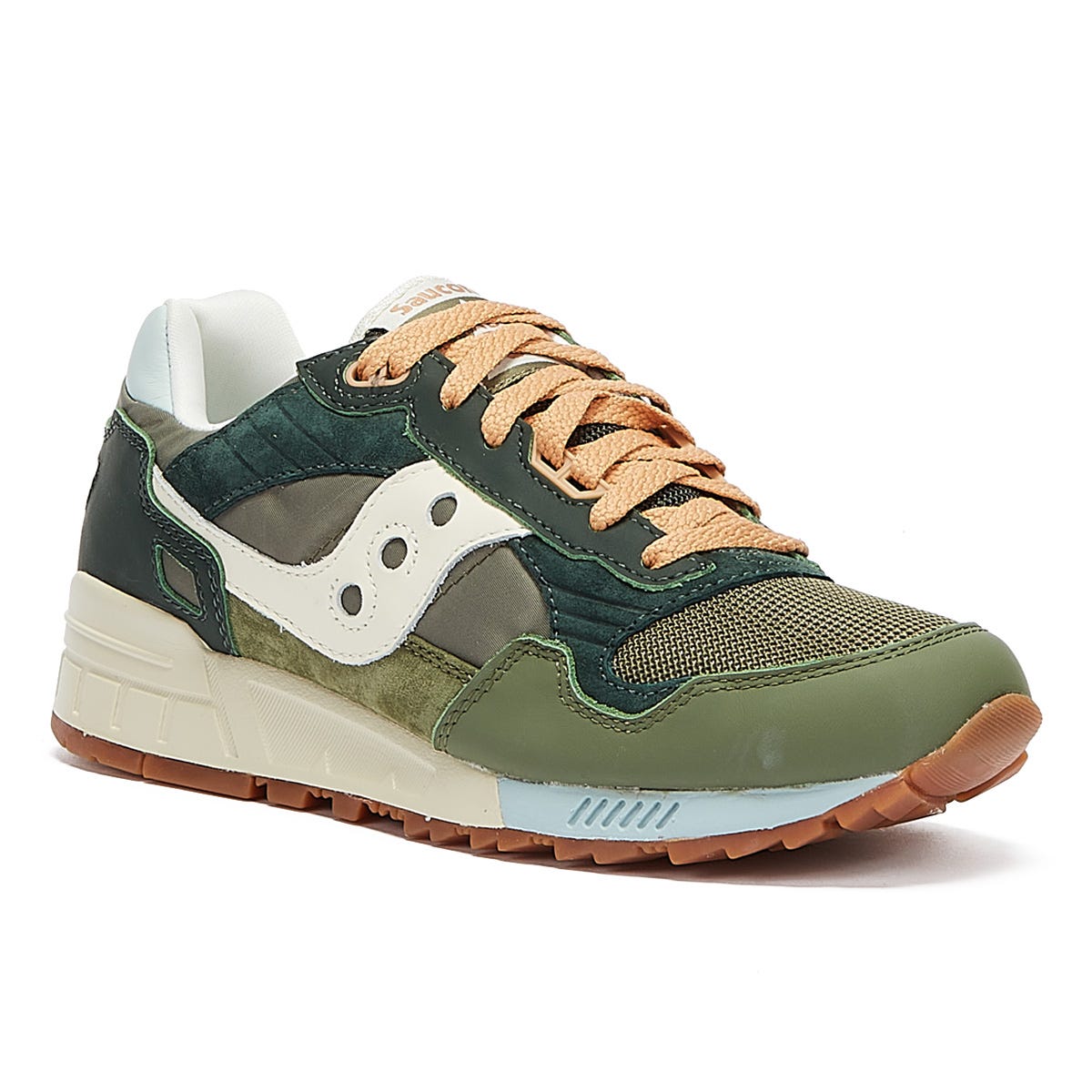 Saucony Shadow 5000 Vintage Mens Dark Green / Tan Trainers