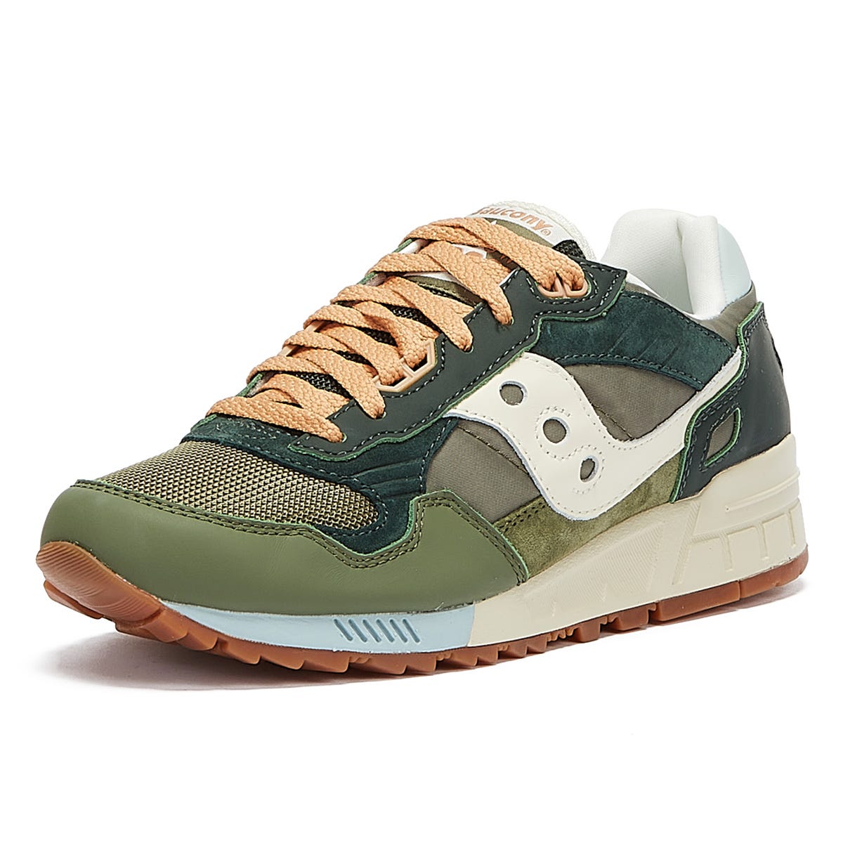 Saucony Shadow 5000 Vintage Mens Dark Green / Tan Trainers