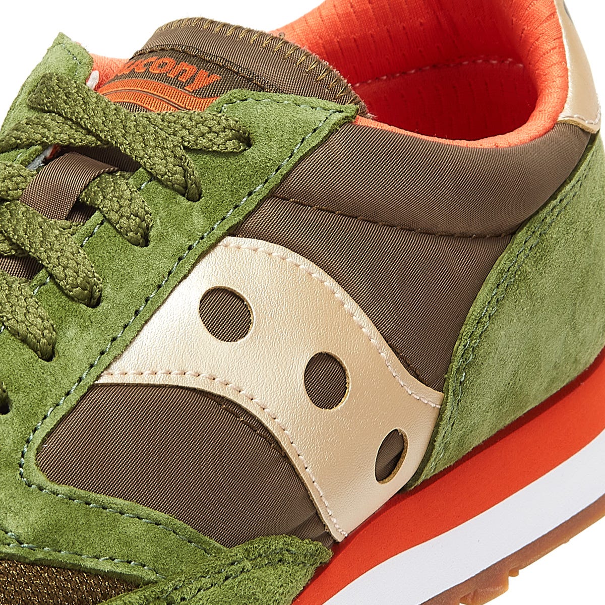 Saucony Jazz 81 Mens Green / Orange Trainers