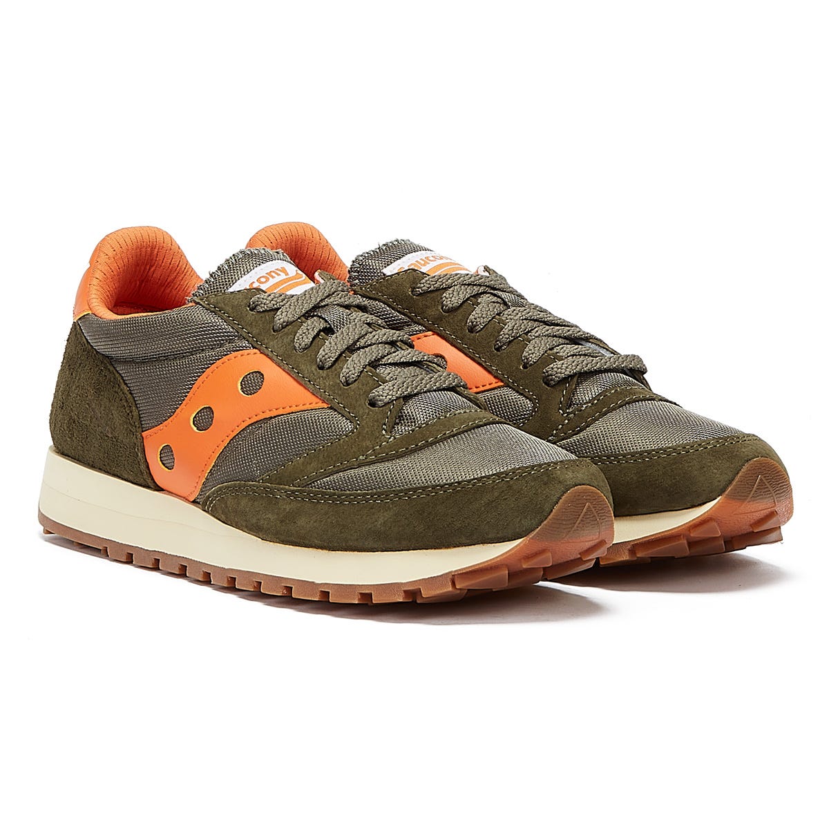 Saucony Jazz 81 Mens Green / Navy / Yellow Trainers