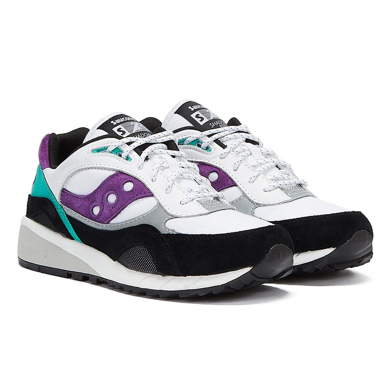 Saucony Shadow 6000 Mens White / Teal / Purple Trainers