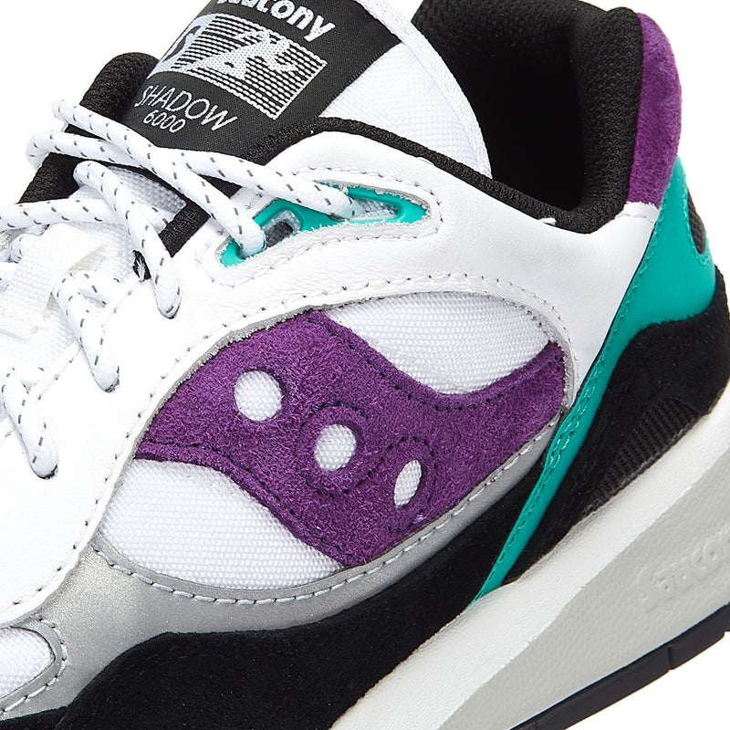 Saucony Shadow 6000 Mens White / Teal / Purple Trainers