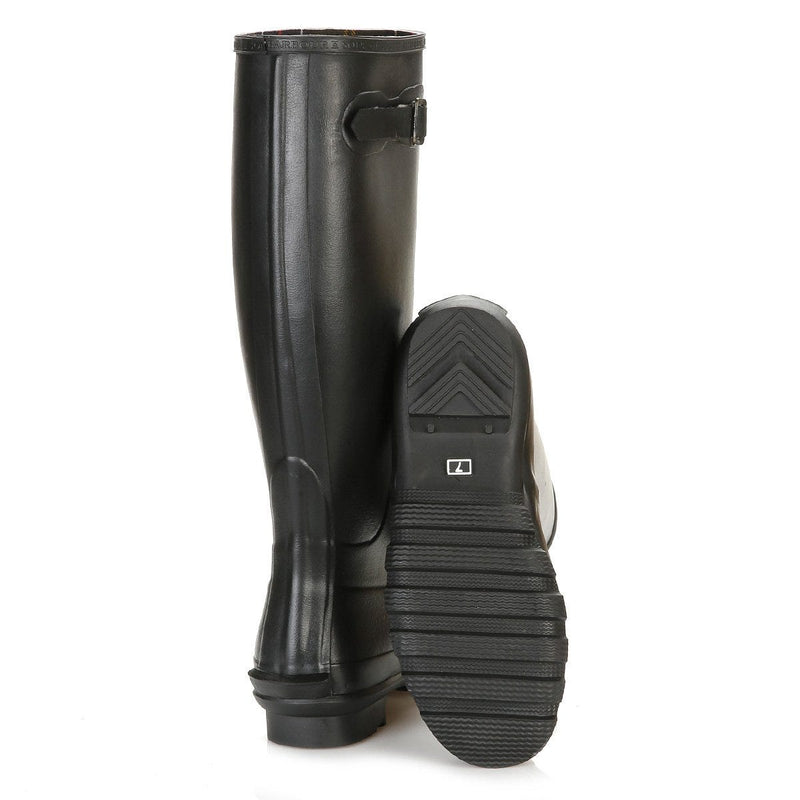 Barbour Mens Bede Black Wellington Boots