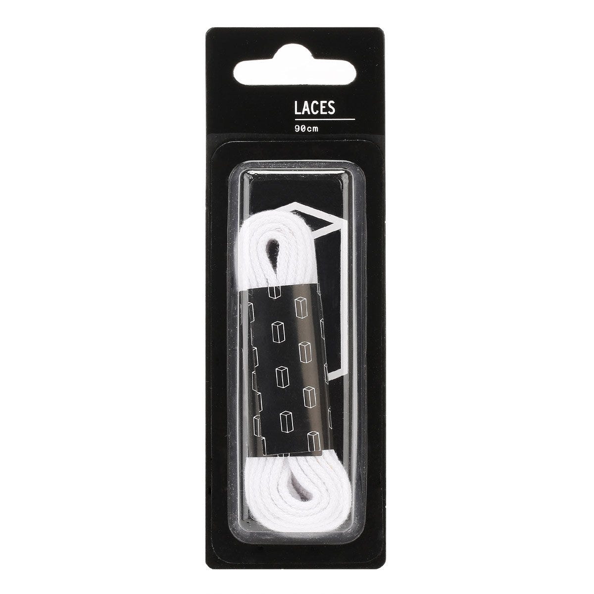Tower London Lacets plats blancs (90cm)