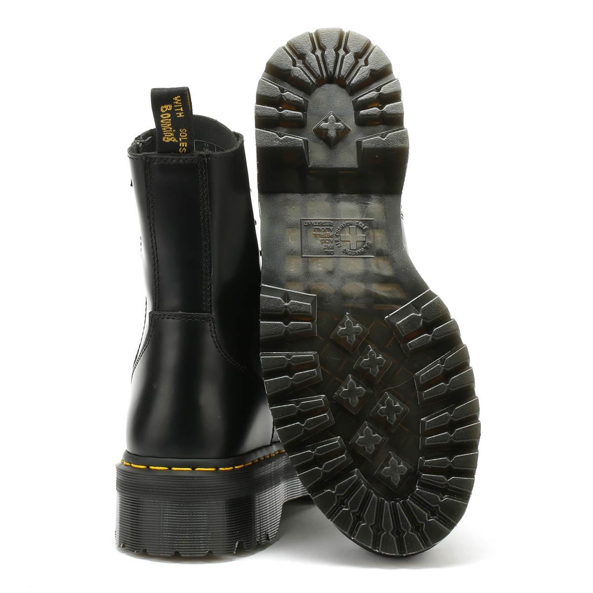 Dr. Martens Jadon Smooth Femme Noir Platform Bottes