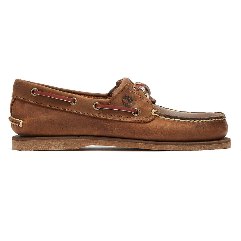 Timberland Classic Boat Full Grain Mens Medium Brown Shoes