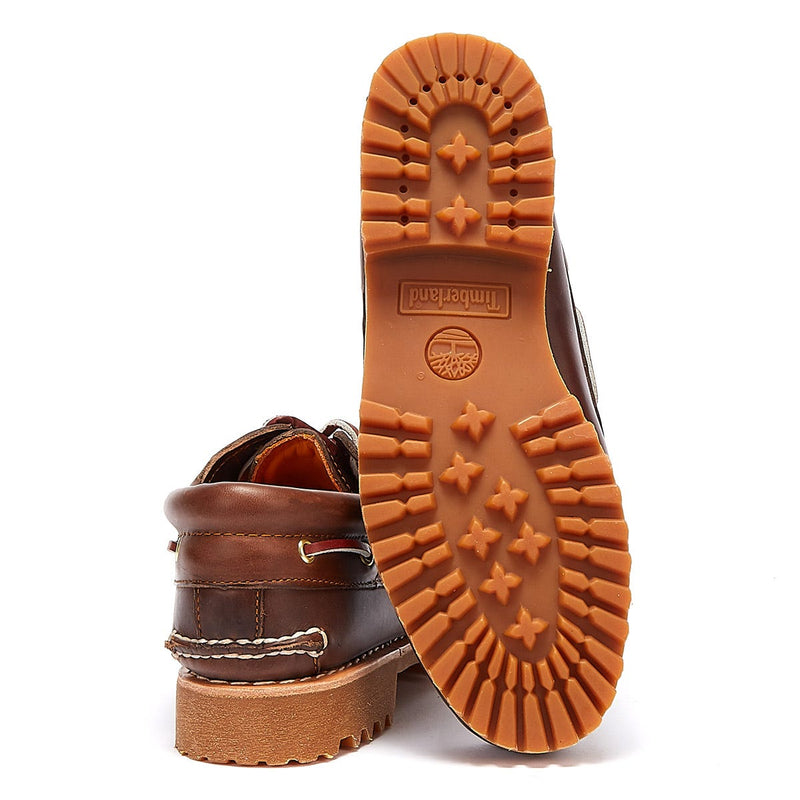 Timberland Mens Traditional 3 Eye Classic Boat Shoes Brown