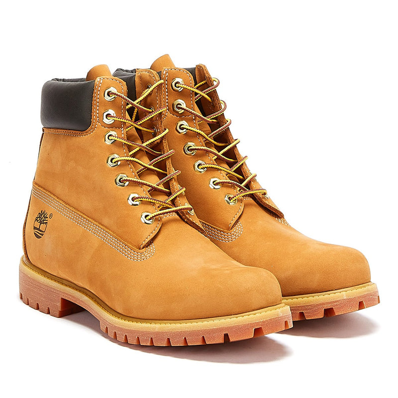 Timberland Bottes Premium 6 Pouces en Cuir Nubuck Blé pour Homme
