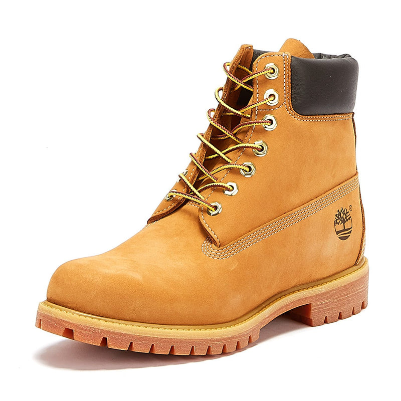 Timberland Bottes Premium 6 Pouces en Cuir Nubuck Blé pour Homme