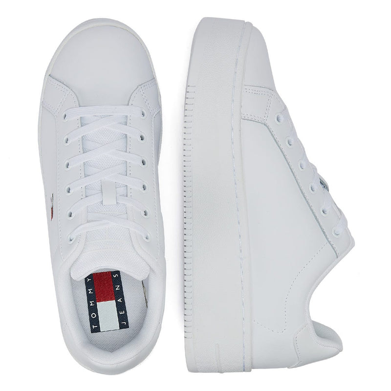 Tommy Jeans Flatform Womens Essential White Trainers