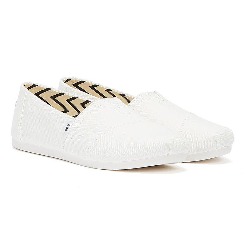 TOMS Alpargata Cotton Canvas Womens White Espadrilles