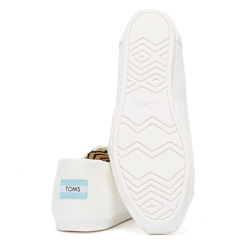 TOMS Alpargata Cotton Canvas Womens White Espadrilles