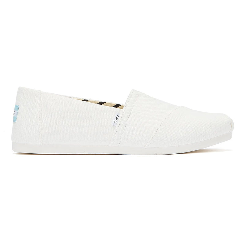 TOMS Alpargata Cotton Canvas Womens White Espadrilles