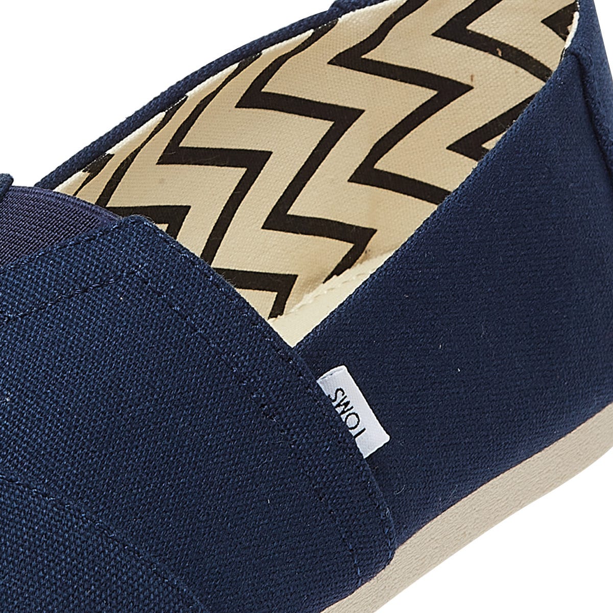 Espadrilles TOMS Alpargata Cotton Canvas pour hommes bleu marine