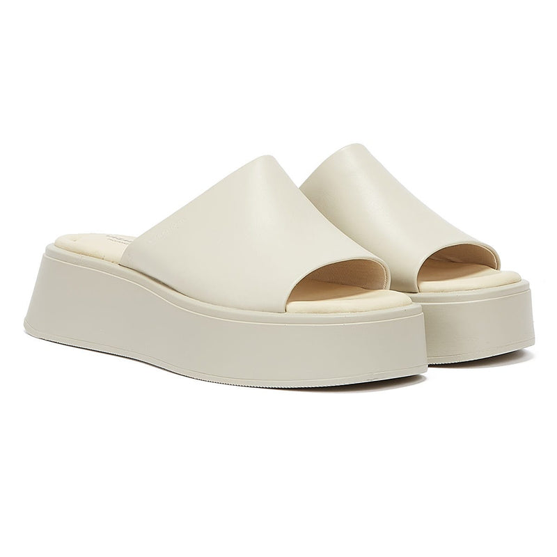 Vagabond Courtney Claquettes blanc cassé pour femme