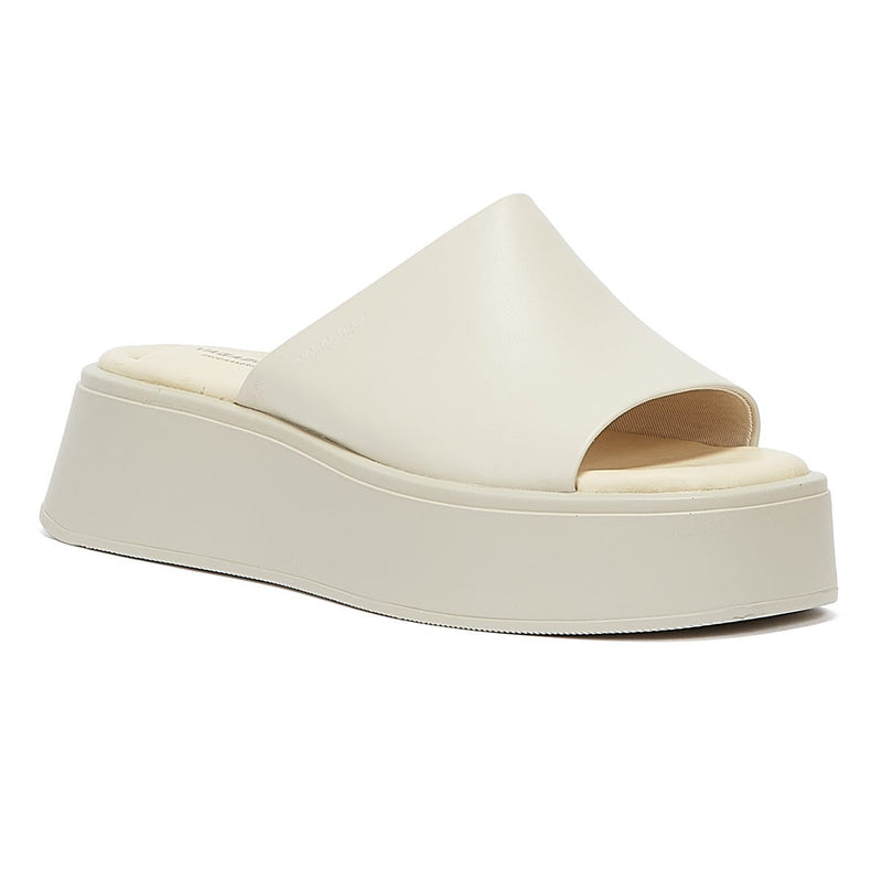 Vagabond Courtney Claquettes blanc cassé pour femme