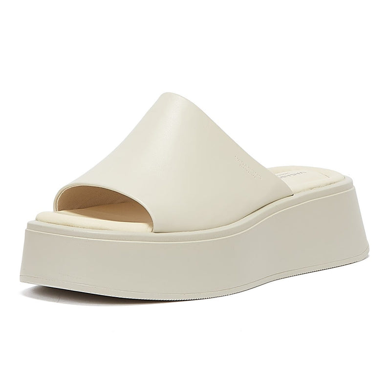 Vagabond Courtney Claquettes blanc cassé pour femme