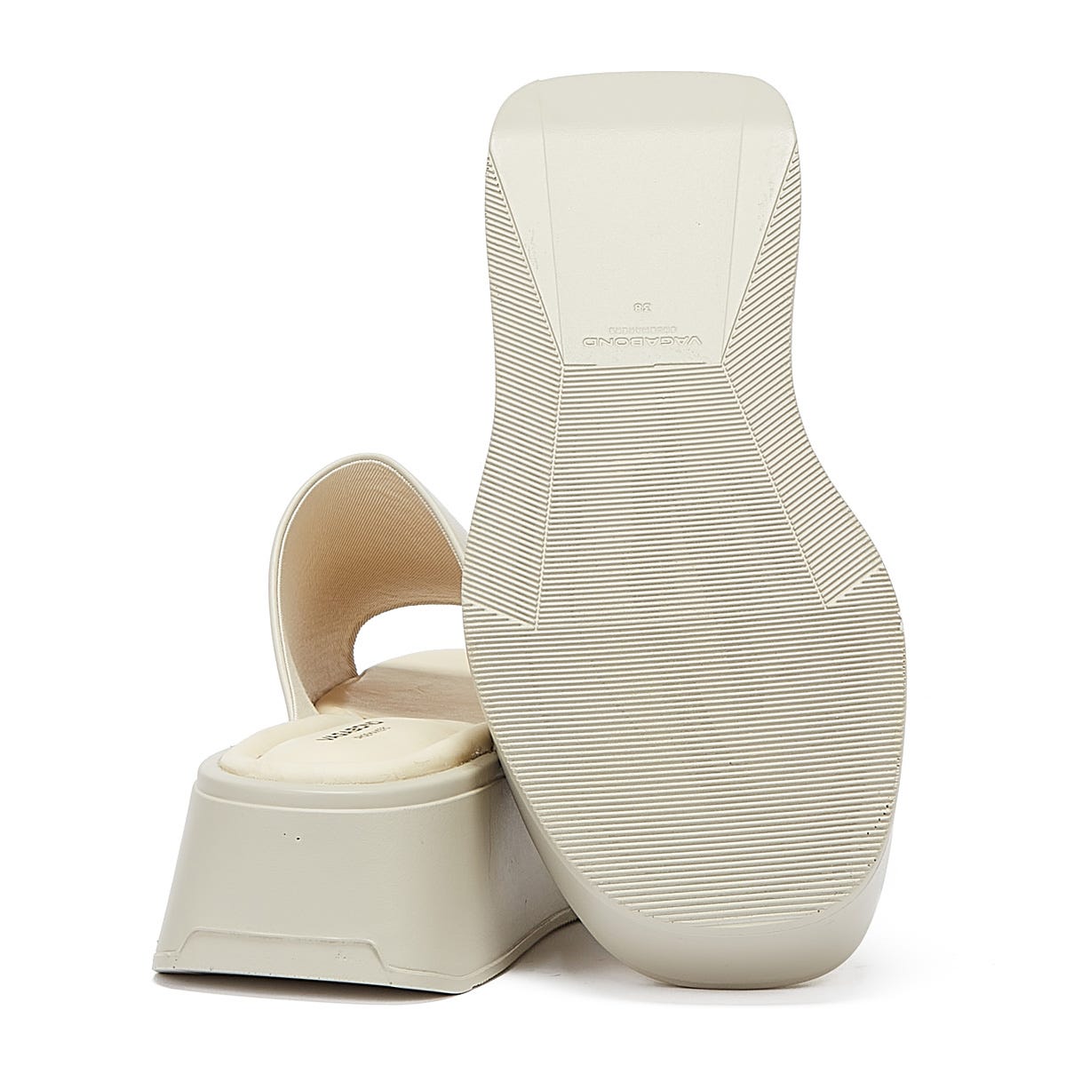 Vagabond Courtney Claquettes blanc cassé pour femme