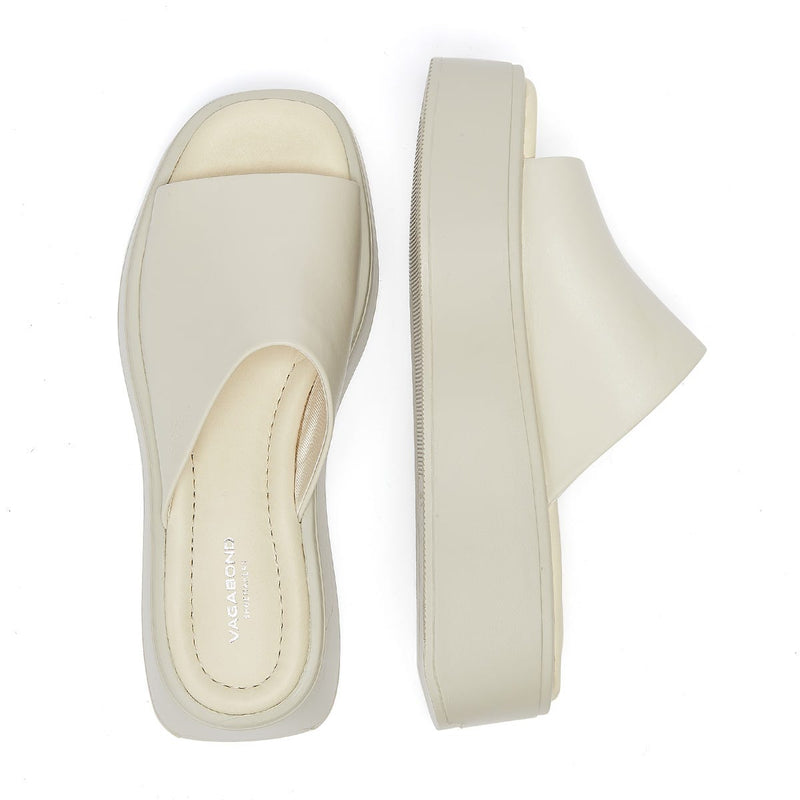 Vagabond Courtney Claquettes blanc cassé pour femme