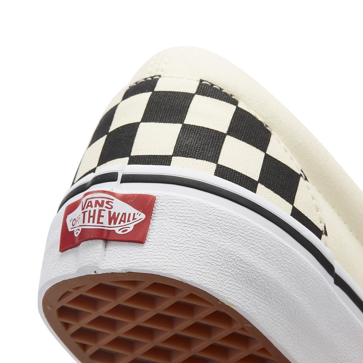 Vans Classic Slip-On Womens Noir / Blanc Baskets en toile à carreaux