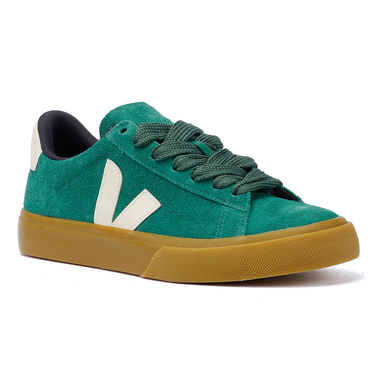 Veja Campo Baskets en daim vert pour femme