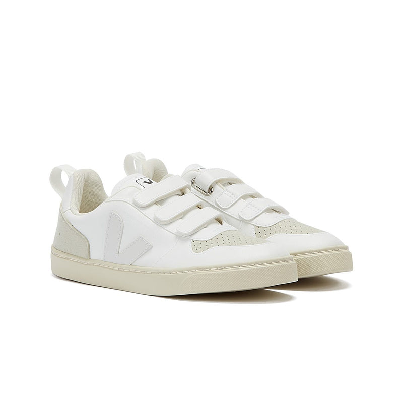 Baskets Veja V-10 Vegan Junior Blanc / Naturel