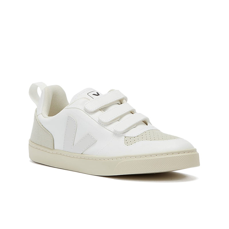 Baskets Veja V-10 Vegan Junior Blanc / Naturel