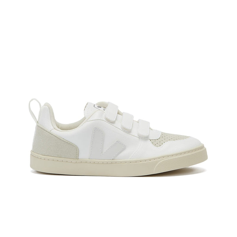 Baskets Veja V-10 Vegan Junior Blanc / Naturel