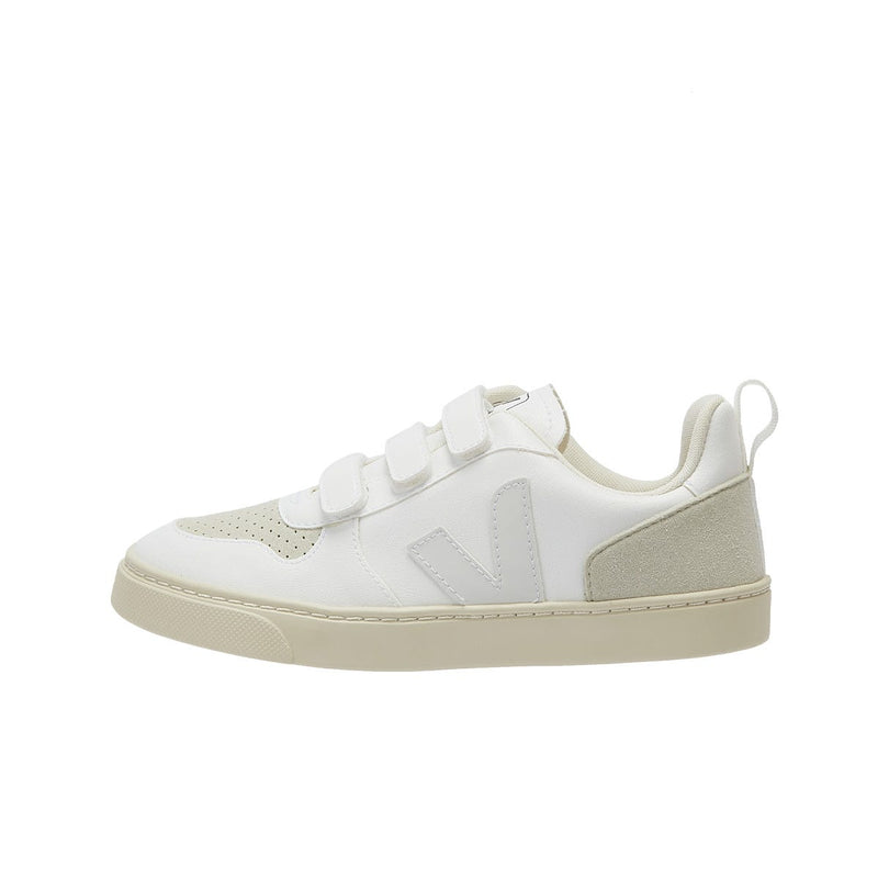 Baskets Veja V-10 Vegan Junior Blanc / Naturel