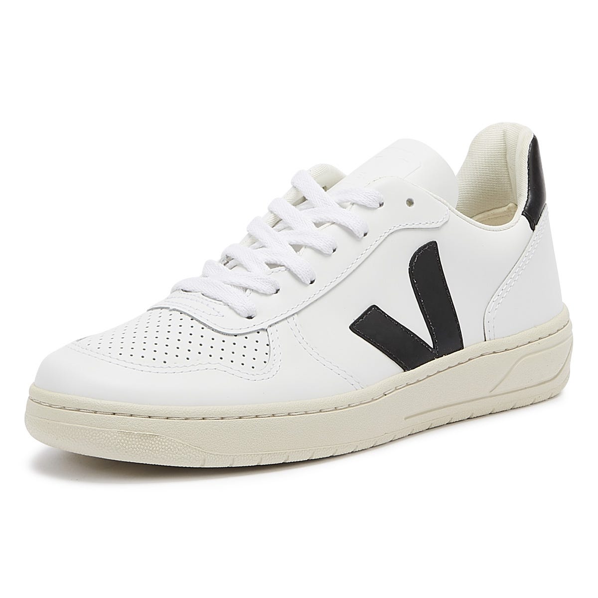 Veja V-10 Baskets Extra Blanc / Noir Pour Femmes