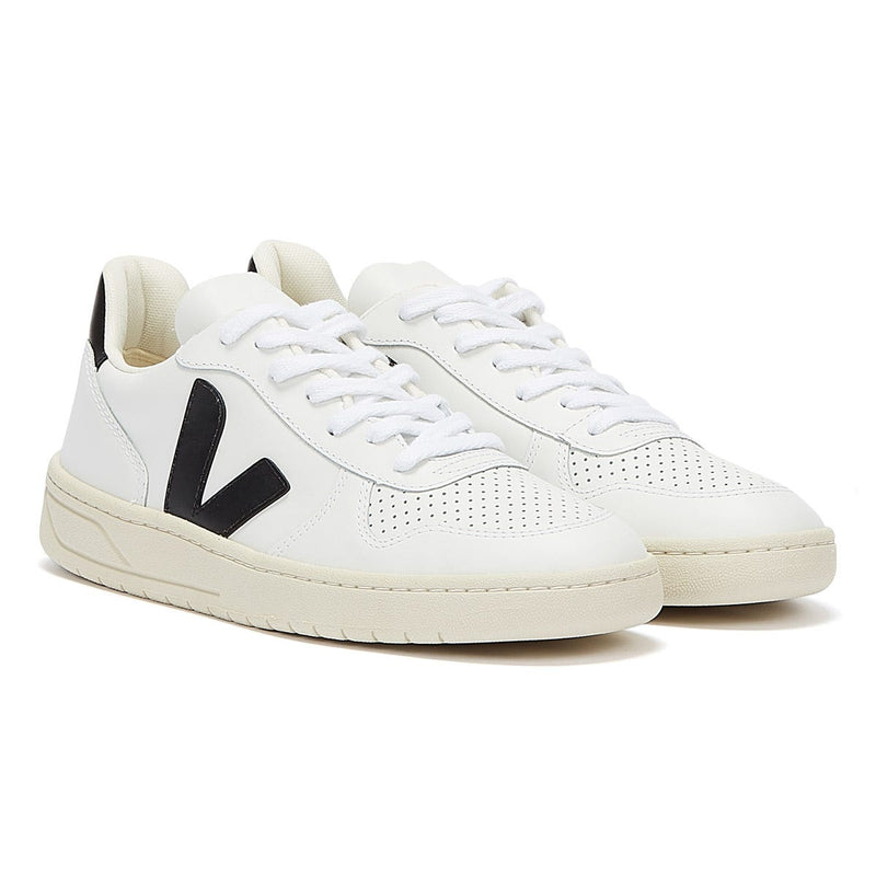 Veja V-10 Mens Extra White / Black Trainers